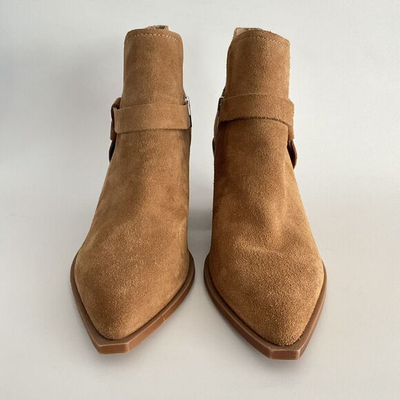Dolce Vita Bootie Women 10M Tan Point Toe Block Heel - Picture 4 of 12